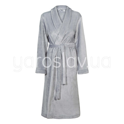 Szlafrok polarowy m.F-002 szal szary TM Jarosław